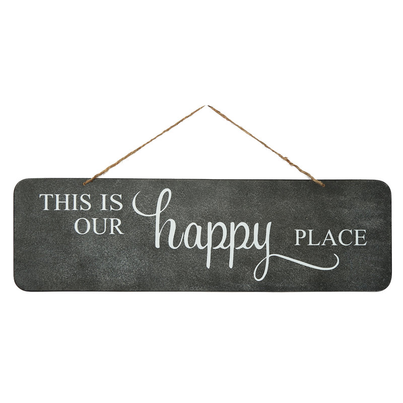 Mike & Melissa This Is Our Happy Place Metal Sign & Reviews Wayfair